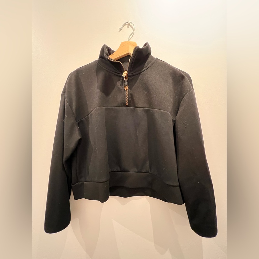 Cropped Zip Sweater size S